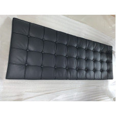 Barcelona Loveseat Cushions And Straps in Black PU Leather Barcelona Loveseat Cushions And Straps in Black PU Leather