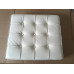 Off White Barcelona Ottoman Cushion In Italian Leather Off White Barcelona Ottoman Cushion In Italian Leather