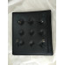 Black Barcelona Ottoman Cushion In Italian Leather