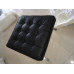 Black Barcelona Ottoman Cushion In Italian Leather