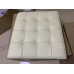 Cream Barcelona Ottoman Cushion In Italian Leather Cream Barcelona Ottoman Cushion In Italian Leather