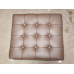 Chocolate Brown Barcelona Ottoman Cushion In Italian Leather