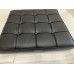 Black Barcelona Ottoman Cushion In Full Grain Leather Black Barcelona Ottoman Cushion In Full Grain Leather