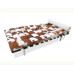 Pony Skin Leather Barcelona Daybed Cushions With No Piping