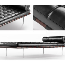 Barcelona Daybed Cushions And Straps in Premium grade Full Grain Leather with gloss Barcelona Daybed Cushions And Straps in Premium grade Full Grain Leather with gloss
