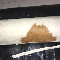 Barcelona Bolster Cylindrical Pillow For Daybed Or Bench Or Chair In Pony Skin Leather Barcelona Bolster Cylindrical Pillow For Daybed Or Bench Or Chair In Pony Skin Leather