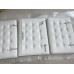 White Barcelona Chair Cushions In PU Leather White Barcelona Chair Cushions In PU Leather