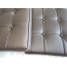 Chocolate Brown Barcelona Chair Cushions In PU Leather