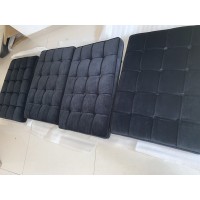 Black Velvet Barcelona Chair Cushions