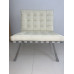Cream White 4012 Nappa Leather Barcelona Chair Cushions and Straps