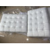 White Nappa Leather Barcelona Chair Cushions and Straps
