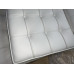White Nappa Leather Barcelona Chair Cushions and Straps