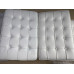 White Nappa Leather Barcelona Chair Cushions and Straps