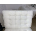 White Nappa Leather Barcelona Chair Cushions and Straps