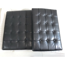 Black Nappa Leather Barcelona Chair Cushions and Straps