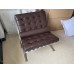 Dark Coffee Brown Nappa Leather Barcelona Chair Cushions and Straps Dark Coffee Brown Nappa Leather Barcelona Chair Cushions and Straps