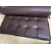 Dark Coffee Brown Nappa Leather Barcelona Chair Cushions and Straps Dark Coffee Brown Nappa Leather Barcelona Chair Cushions and Straps
