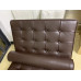 Dark Coffee Brown Nappa Leather Barcelona Chair Cushions and Straps Dark Coffee Brown Nappa Leather Barcelona Chair Cushions and Straps