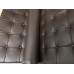 Dark Coffee Brown Nappa Leather Barcelona Chair Cushions and Straps Dark Coffee Brown Nappa Leather Barcelona Chair Cushions and Straps