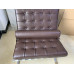 Dark Coffee Brown Nappa Leather Barcelona Chair Cushions and Straps Dark Coffee Brown Nappa Leather Barcelona Chair Cushions and Straps