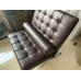 Dark Coffee Brown Nappa Leather Barcelona Chair Cushions and Straps Dark Coffee Brown Nappa Leather Barcelona Chair Cushions and Straps