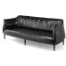 Retro Eggplant Leather Sofa