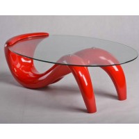 Creative Glass Mermaid Coffee Table