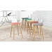 Muuto Style Nerd Stool In Nude Plastic With Wood