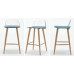 Muuto Style Nerd Stool In Nude Plastic With Wood
