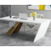Nasdack Style Desk In White And Golden Color Nasdack Style Desk In White And Golden Color