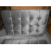 Silver Grey Fabric Barcelona Chair Silver Grey Fabric Barcelona Chair
