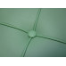 Green Barcelona Chair With Ottomanin Italian Leather in Standard grade
