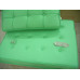 Green Barcelona Chair With Ottomanin Italian Leather in Standard grade