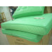 Green Barcelona Chair With Ottomanin Italian Leather in Standard grade