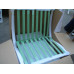 Green Barcelona Chair With Ottomanin Italian Leather in Standard grade