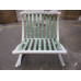 Green Barcelona Chair With Ottomanin Italian Leather in Standard grade