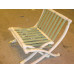 Green Barcelona Chair With Ottomanin Italian Leather in Standard grade