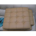 Camel Barcelona Chair With Ottomanin Italian Leather in Standard grade Camel Barcelona Chair With Ottomanin Italian Leather in Standard grade