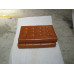 Mustard Brown Barcelona Chair With Ottomanin Italian Leather in Standard grade