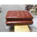 Sorrel Barcelona Chair With Ottomanin Italian Leather in Standard grade