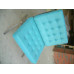 Blue Barcelona Chair With Ottomanin Italian Leather in Standard grade Blue Barcelona Chair With Ottomanin Italian Leather in Standard grade