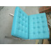 Blue Barcelona Chair With Ottomanin Italian Leather in Standard grade Blue Barcelona Chair With Ottomanin Italian Leather in Standard grade