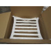 White Barcelona Chair With Ottomanin Italian Leather in Standard grade White Barcelona Chair With Ottomanin Italian Leather in Standard grade