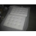 White Barcelona Chair With Ottomanin Italian Leather in Standard grade White Barcelona Chair With Ottomanin Italian Leather in Standard grade
