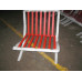 Red Barcelona Chair With Ottomanin Italian Leather in Standard grade Red Barcelona Chair With Ottomanin Italian Leather in Standard grade