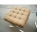 Dark Tan Barcelona Chair With Ottomanin Italian Leather in Standard grade Dark Tan Barcelona Chair With Ottomanin Italian Leather in Standard grade