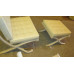 Cream Barcelona Chair With Ottomanin Italian Leather in Standard grade