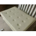 Off White Barcelona Chair With Ottomanin Italian Leather in Standard grade Off White Barcelona Chair With Ottomanin Italian Leather in Standard grade