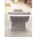 Chocolate Brown Barcelona Chair With Ottomanin Italian Leather in Standard grade