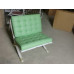 Green Barcelona Chair in Italian Leather in Standard grade